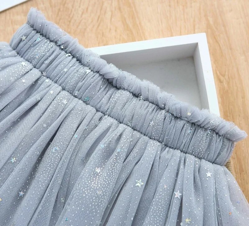 2-10T tähtkujuline litritega tüdruku võrkseelik 2022 kevad-sügis, uued lapsed, marli printsessi seelik vibu haldjast tüdrukule tutu seelik tüll