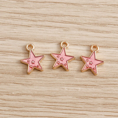 10 kom/lot Emajl Privjesci od legure emajla za izradu nakita Slatka mjesečeva zvijezda Sunčani privjesci Privjesak za DIY Ogrlice Naušnice Dodaci