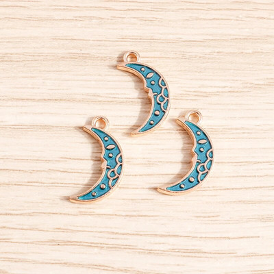 10 kom/lot Emajl Privjesci od legure emajla za izradu nakita Slatka mjesečeva zvijezda Sunčani privjesci Privjesak za DIY Ogrlice Naušnice Dodaci