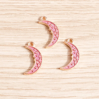 10 kom/lot Emajl Privjesci od legure emajla za izradu nakita Slatka mjesečeva zvijezda Sunčani privjesci Privjesak za DIY Ogrlice Naušnice Dodaci