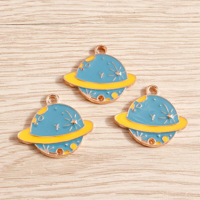 10 kom/lot Emajl Privjesci od legure emajla za izradu nakita Slatka mjesečeva zvijezda Sunčani privjesci Privjesak za DIY Ogrlice Naušnice Dodaci