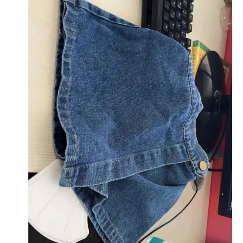 Suvised väikesed tüdrukud Lasteriided Välirõivad Tüdrukutele Denim Line Seelik Tüdrukute lühikesed püksid Teksad Tüdrukud Laste Suvised lühikesed püksid Seelik