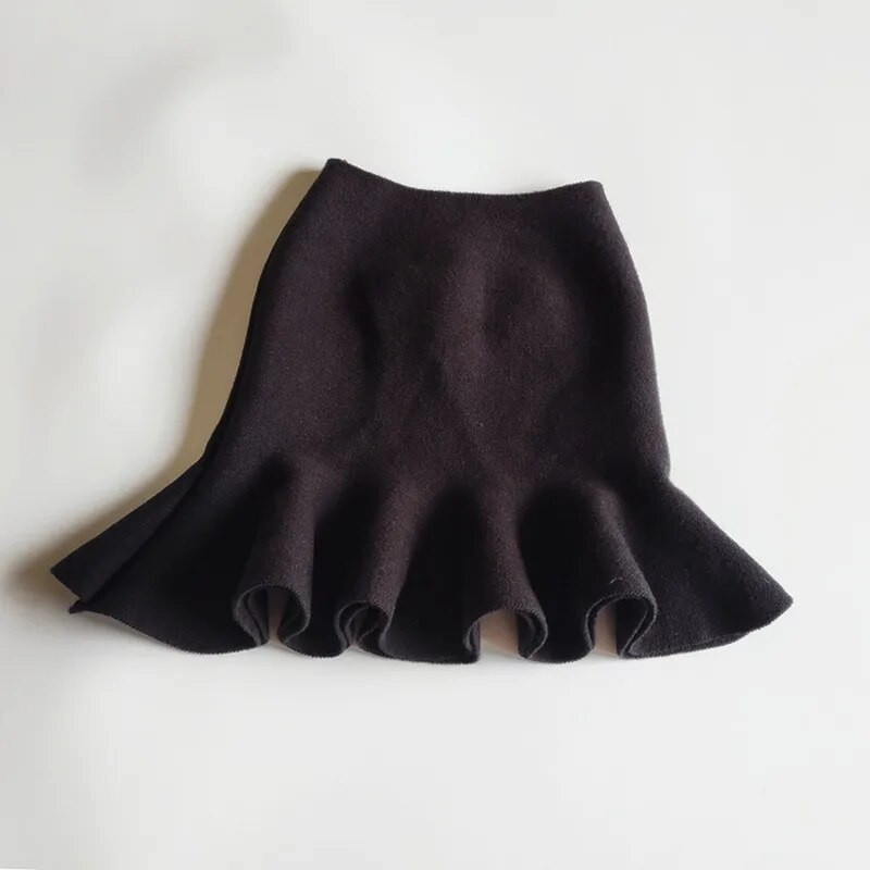 DE PEACH Sügistalv Beebi Tüdrukud Tutu seelik Lastele Mood Üliõpilane Õhukesed Mini plisseeritud silmkoelised seelikud Väikelaste Lasteriided