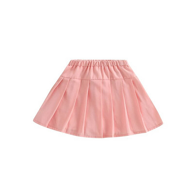 1-6 a Lastele Tüdrukutele Plisseeritud seelikud Beebidele Suvised Sügisriided Ühevärvilised Elastsed Kõrge Vöökohaga Miniseelikud Laste Vabaajaseelikud