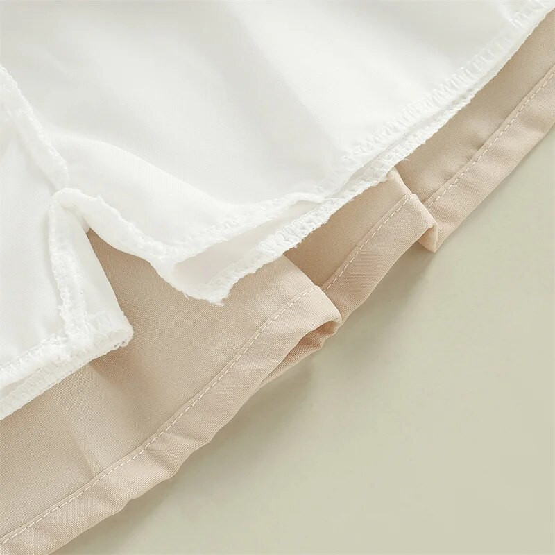 1-6 a Lastele Tüdrukutele Plisseeritud seelikud Beebidele Suvised Sügisriided Ühevärvilised Elastsed Kõrge Vöökohaga Miniseelikud Laste Vabaajaseelikud