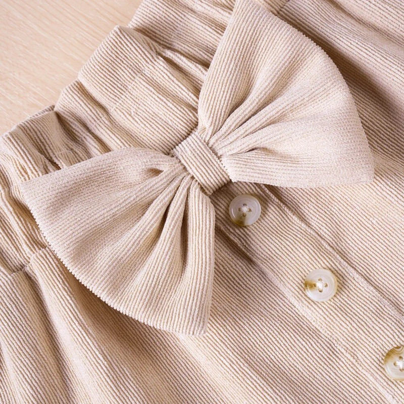 Mažų mergaičių masyvus sagų sijonas su lankelio dekoru Kasdienis pavasario rudens pavasario 1–5 m. mergaičių mielas krūtinės formos sijonas A formos drabužiai