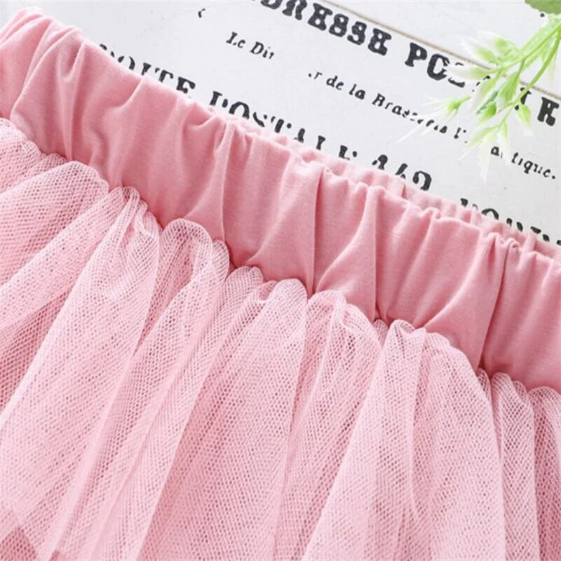 3-14T vasariniai tinkliniai sijonai mergaitėms medvilniniai nėriniai Princesės šokių mini sijonai Madingi Tutu mergaičių gimtadienio vakarėliui paauglių drabužiai Nauji