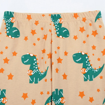 Комплект пижами за момчета, дълги пижами за малки деца, пижами с динозаври
