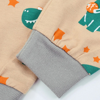 Πιτζάμες για αγόρια Long Toddler Pjs Little Kids Dinosaur Sleepwear