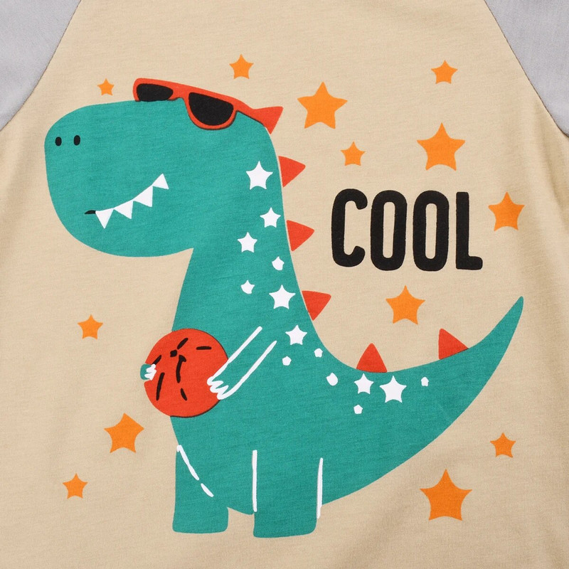 Poiste pidžaamakomplekt, pikk väikelapse Pjs Little Kids dinosaurus magamisriided