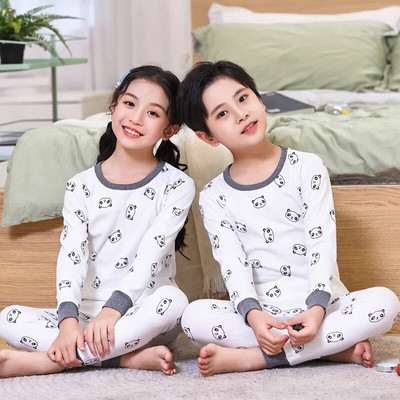 Pijamale pentru bebeluși băieți Toamnă cu mâneci lungi Îmbrăcăminte pentru copii Lenjerie de noapte Pijama pentru adolescenți Seturi de pijamale din bumbac pentru copii 6 8 10 12 14 ani