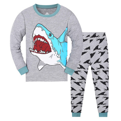 Berniukų pižamos rinkinys Ilgas Toddler Pjs Little Kids Car Sleepwear