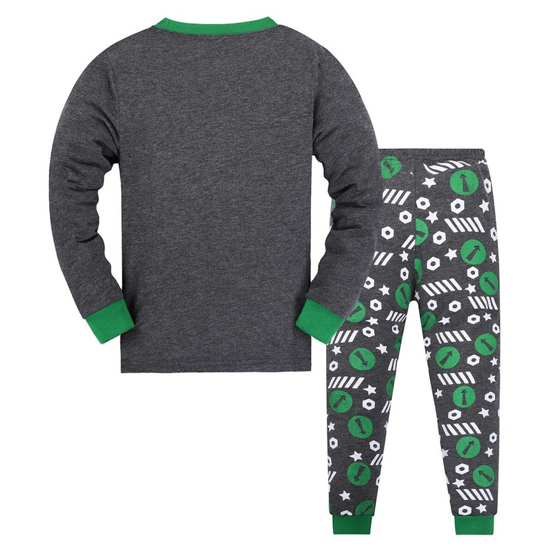 Berniukų pižamos rinkinys Ilgas Toddler Pjs Little Kids Car Sleepwear