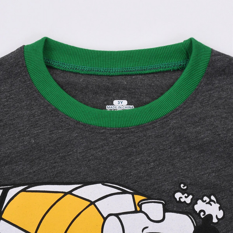 Berniukų pižamos rinkinys Ilgas Toddler Pjs Little Kids Car Sleepwear