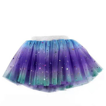 Κορίτσια Φούστες Baby Ballet Dance Rainbow Tutu Toddler Star Glitter Printed Ball gown Ρούχα πάρτι Παιδική φούστα Παιδικά ρούχα