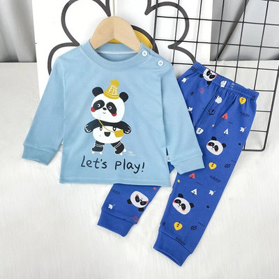 2023. aasta uued lapsed, poisid, tüdrukud, pidžaamakomplektid, multifilmid, pikkade varrukatega armsad pükstega T-särgid, topid, väikelapsed, sügis, magamisriided