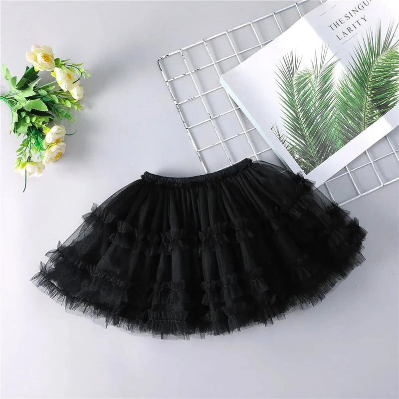 Tüdrukute seelikud Princess Mesh laste Pettiseelik Moeshow Seelik Roosa Sinine Beež Must Valge Miniseelik Tüdrukutele 2.3.4.5.6.7Y