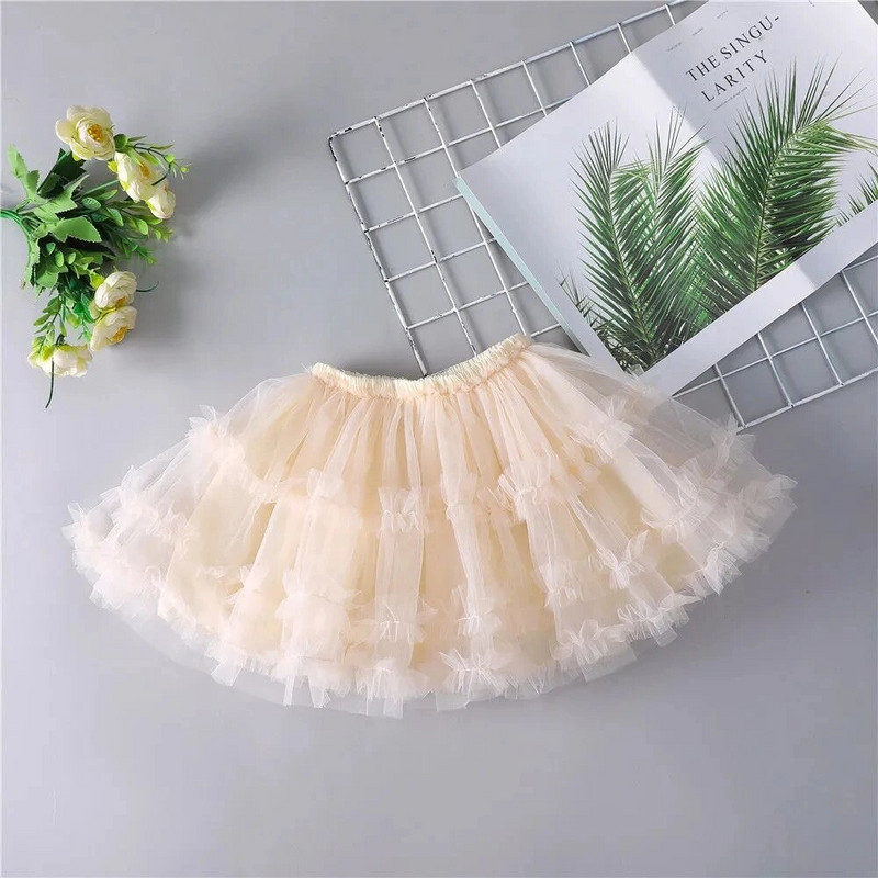 Tüdrukute seelikud Princess Mesh laste Pettiseelik Moeshow Seelik Roosa Sinine Beež Must Valge Miniseelik Tüdrukutele 2.3.4.5.6.7Y