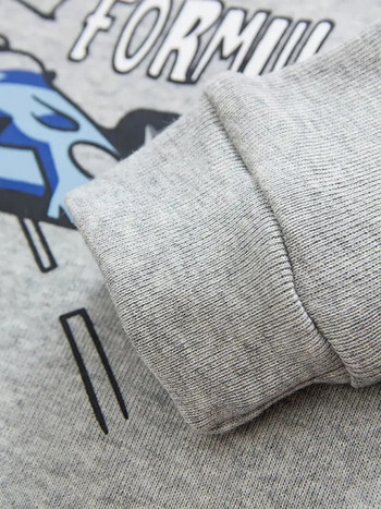Παιδικές πυτζάμες για αγόρια Cartoon Cartoon print καρό ραφές με στρογγυλή λαιμόκοψη μακρυμάνικο μπλουζάκι & παντελόνι