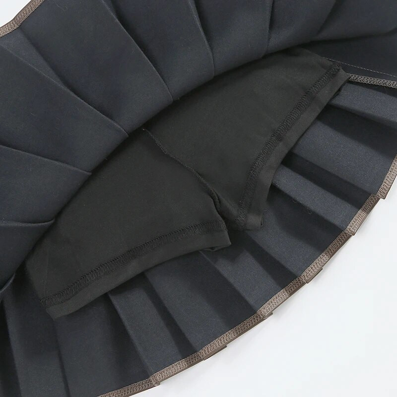 Pavasario rudens mergaičių klostuotas sijonas kūdikiams, paaugliams skirtas sijonas, apatinis sijonas vaikams, madinga dirbtinė oda, 3–14 m.