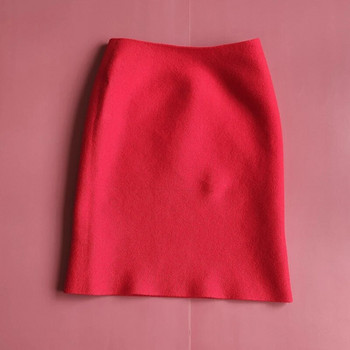 Пола за момиче Пролет и есен Бебешка пола молив Еластична прилепнала пола на една стъпка Червена детска ежедневна пола