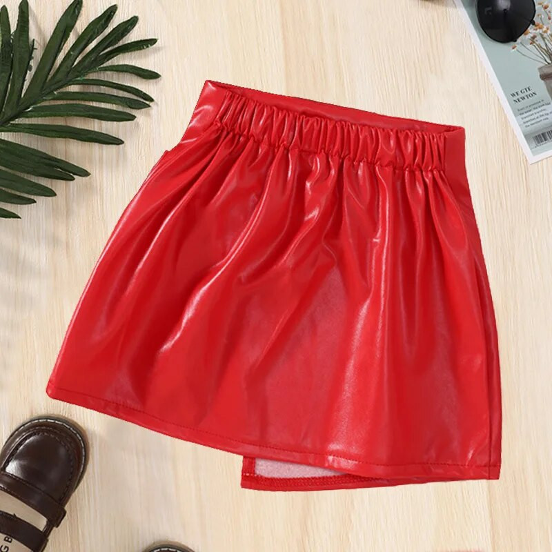 2022. aasta kevad-sügis-suvi Printsessi tüdrukute tantsuseelikud PU-nahast vibu, punased lapsed, väikelapsed, ballett Tutu 4-7 a