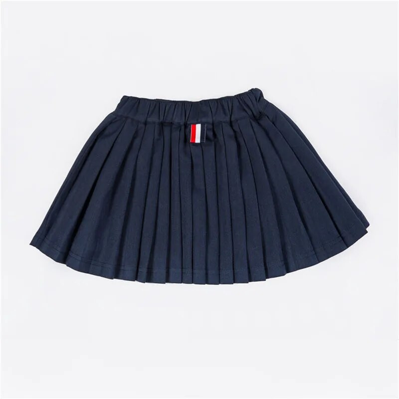 Tüdrukute plisseeritud seelikud Laste kooliseelik Kevad-sügis ühevärviline Tutu seelik Väikelapse tüdrukute tantsupeo seelikud Lasteriided