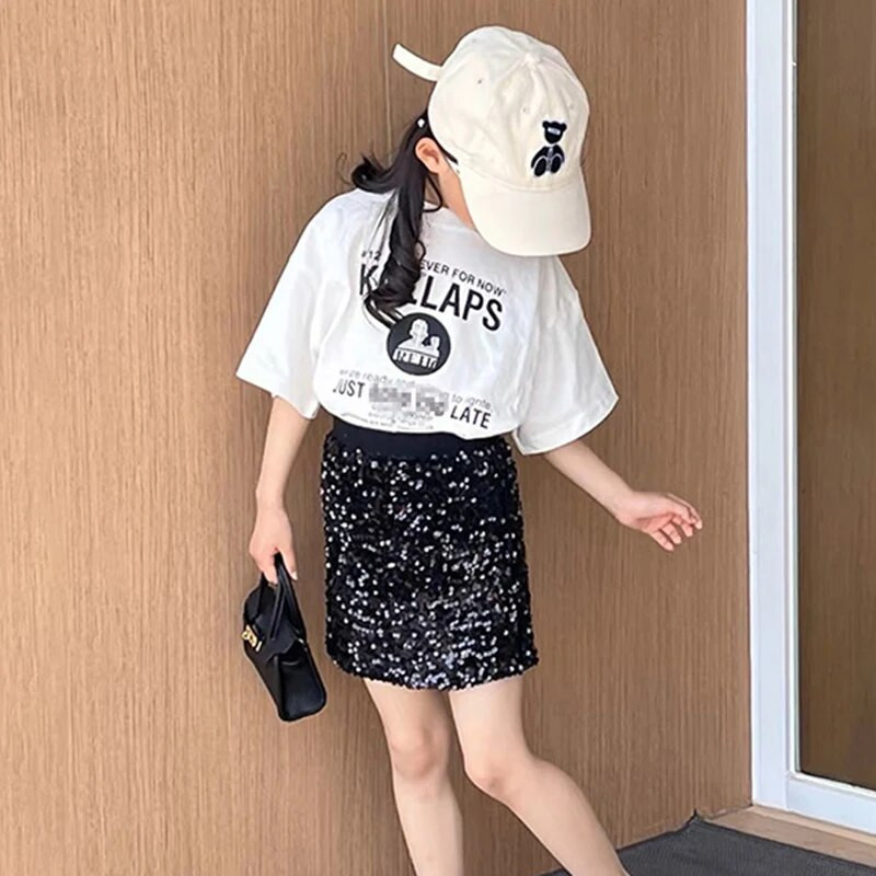 Suvine tüdrukute seelik Beebi seelik Laste seelik väikelaste tagumikud Lastele Moodsad allosad Kihiline volang, Ruched Patch 2-8Y