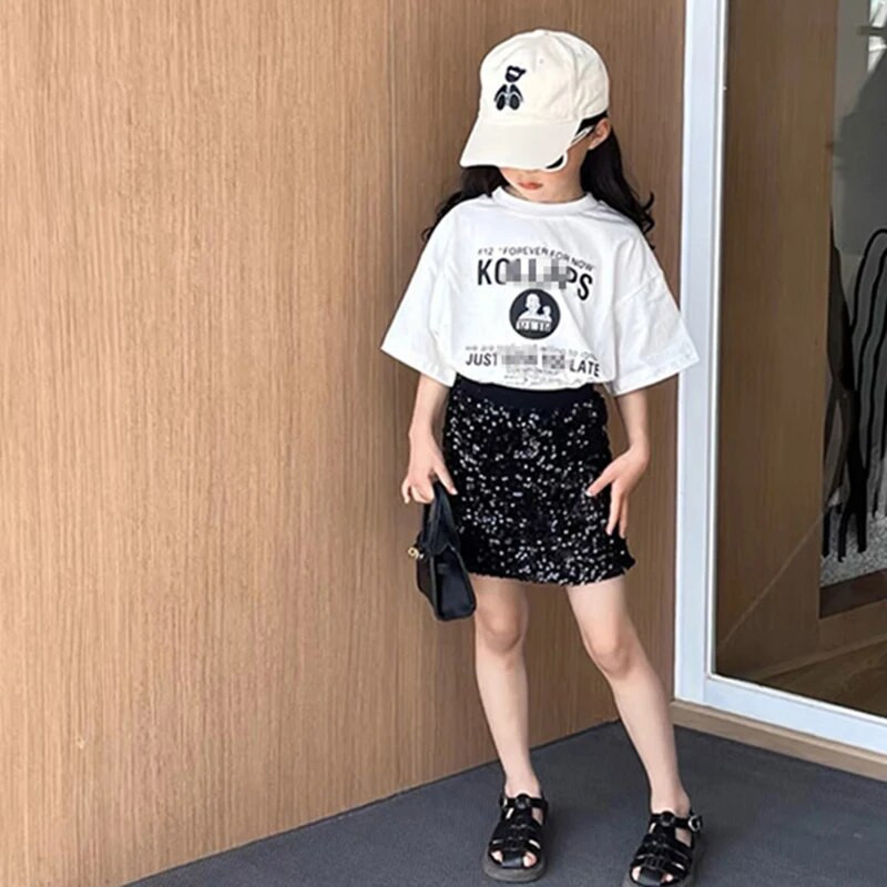 Suvine tüdrukute seelik Beebi seelik Laste seelik väikelaste tagumikud Lastele Moodsad allosad Kihiline volang, Ruched Patch 2-8Y