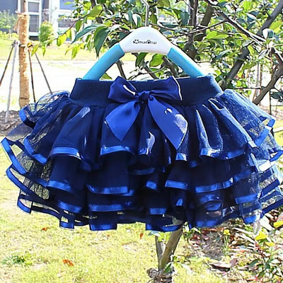 Fustă tutu pentru fetițe Tulle dantelă Pettiskirt Copii Straturi Fuste de balet pufoase pentru petrecere copii Minifustă de culoare solidă