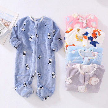 Παιδικές πιτζάμες χειμερινές φανέλες 1 έως 5 ετών Παιδικοί υπνόσακοι Rompers για αγόρια και κορίτσια Ολόσωμες φόρμες για το σπίτι