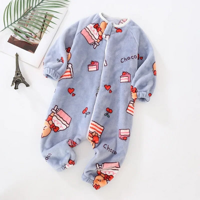 1 până la 5 ani de iarnă flanel pijamale pentru copii saci de dormit barceloane pentru băieți și fete costume dintr-o bucată pentru ținută acasă