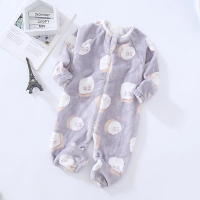 1 până la 5 ani de iarnă flanel pijamale pentru copii saci de dormit barceloane pentru băieți și fete costume dintr-o bucată pentru ținută acasă