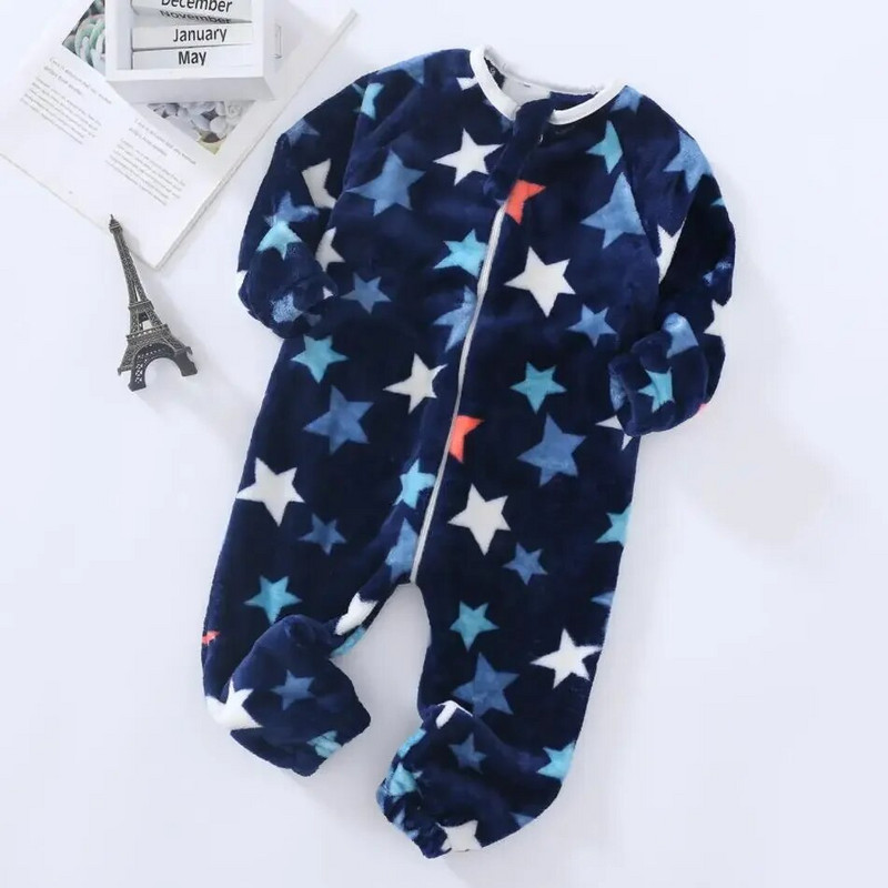 1 kuni 5 aastat talveflanelist laste pidžaamad magamiskotid Poistele ja tüdrukutele mõeldud üheosalised ülikonnad kodus kandmiseks