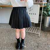 Preppy stiliaus kūdikių mergaičių madingi klostuoti sijonai Vaikams 2 spalvų sijonas