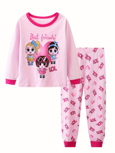 Väikelaste poiste joonisfilmi trükitud pidžaamakomplektid, 2 tükki nr 2341