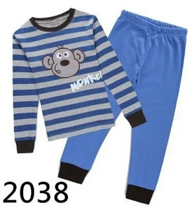 Dino Boys Sleepwear Suits 100% Cotton Μακριά Παιδικά Σετ Μοτοσικλέτες Μπλουζάκια Παντελόνια 2 τεμαχίων Σετ Παιδικές Πυτζάμες 2 3 4 5 6 7 Έτος