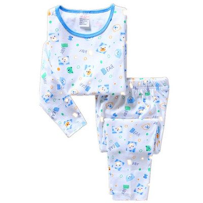 Dino Boys Sleepwear Suits 100% Cotton Μακριά Παιδικά Σετ Μοτοσικλέτες Μπλουζάκια Παντελόνια 2 τεμαχίων Σετ Παιδικές Πυτζάμες 2 3 4 5 6 7 Έτος