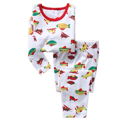 Dino Boys Sleepwear Suits 100% Cotton Μακριά Παιδικά Σετ Μοτοσικλέτες Μπλουζάκια Παντελόνια 2 τεμαχίων Σετ Παιδικές Πυτζάμες 2 3 4 5 6 7 Έτος