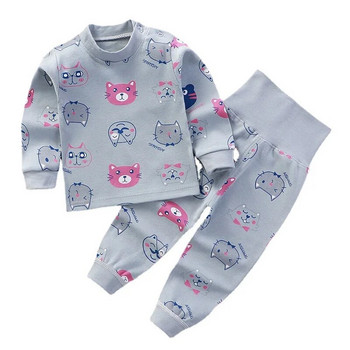 Παιδικά εσώρουχα πιτζάμες Unisex Βρεφικό κοστούμι πιτζάμες για αγόρι βαμβακερό σετ ρούχων Pjs Φθινοπωρινό χειμωνιάτικο μαλακό πυτζάμες για κορίτσια πιτζάμες