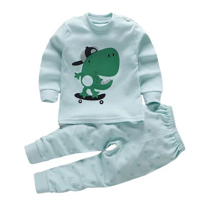 Seturi de pijamale de lenjerie de corp pentru copii, unisex, costum de pijama pentru bebelusi, pijama din bumbac, set de haine, toamna iarna, pijamale moale pentru fete