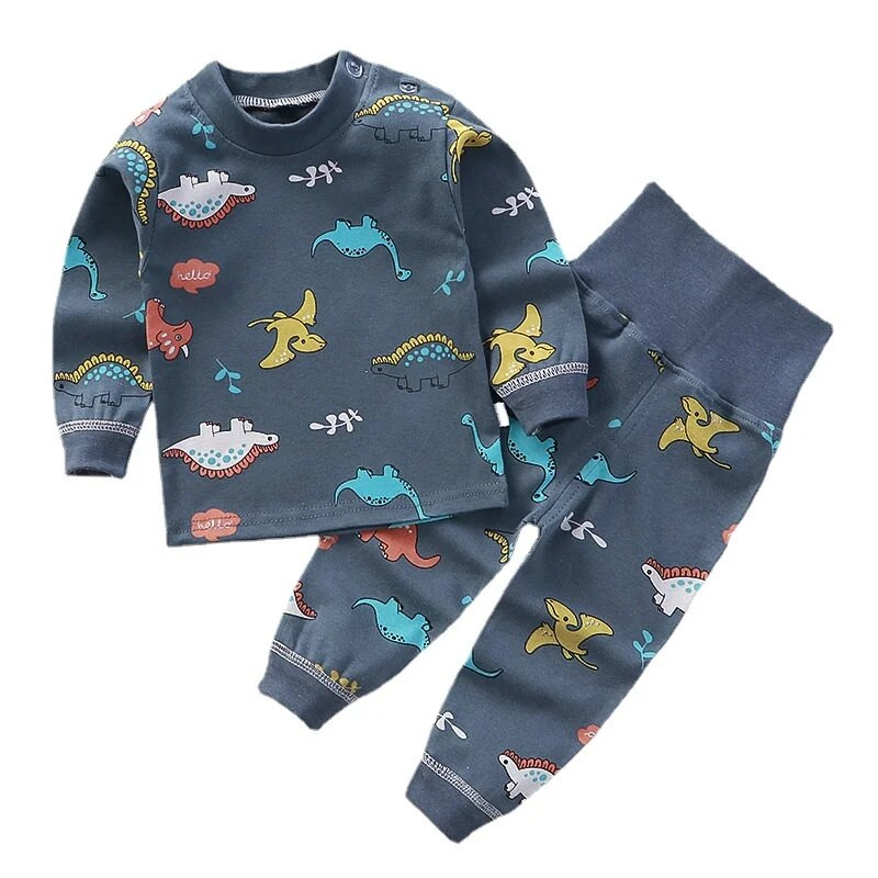 Παιδικά εσώρουχα πιτζάμες Unisex Βρεφικό κοστούμι πιτζάμες για αγόρι βαμβακερό σετ ρούχων Pjs Φθινοπωρινό χειμωνιάτικο μαλακό πυτζάμες για κορίτσια πιτζάμες