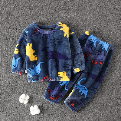 Haine pentru copii Set fete Pijamale pentru copii Băiat de pluș Lenjerie de dormit pentru bebeluși Pijamale pentru copii Pijamale pentru copii Pijamale de iarnă Haine pentru băieți