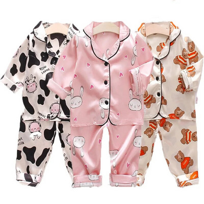 Детски дрехи Спално облекло за момичета Детски пижами Комплект за Великден Пижами Дете Момче Щампа за шезлонги Pijama Infantil Meninas