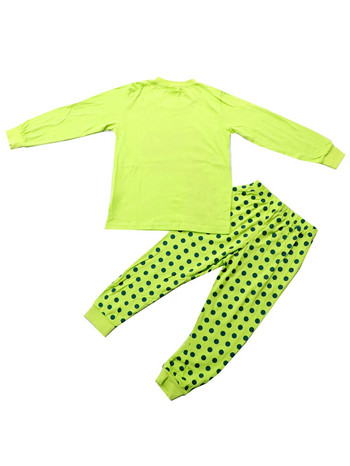 Νέο ανοιξιάτικο φθινόπωρο παιδικό σετ οικιακών ρούχων Πράσινο μακρυμάνικο παντελόνι Dinosaur Σετ Πιτζάμες και νυχτικά για αγόρια και κορίτσια