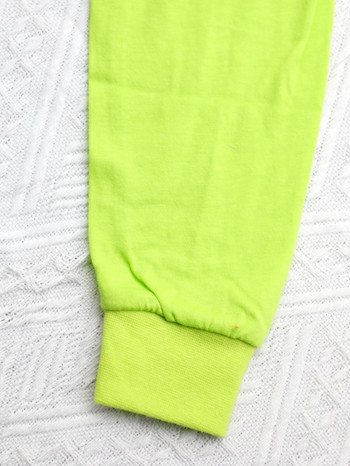 Нов пролетен есенен детски комплект за домашно облекло Зелен динозавър Комплект панталони с дълги ръкави Пижами и нощници за момчета и момичета