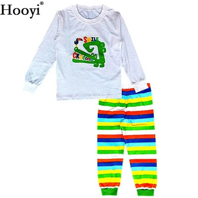 Digger Pidžama za dječake Odjeća Odijela Pamučne majice s dugim rukavima Dječje majice s hlačama Komplet pidžama za djecu 2 3 4 5 6 7 godina