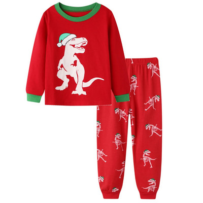 Εκσκαφέας Παιδικά Σετ Πυτζάμες Παιδικά Πυτζάμες Κοστούμι Μανίκια T-Shirts Παντελόνια Ρούχα για αγόρια Pj`s Infant πιτζάμα Fashion Tops Παντελόνι