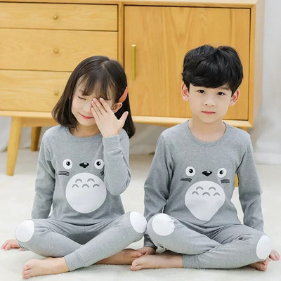 2 4 6 8 10 ani Seturi de pijama pentru copii Pijamale de toamnă pentru copii Lenjerie de noapte băieți din bumbac Pijamale pentru bebeluși cu mâneci lungi Seturi pentru fete