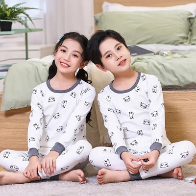 2 4 6 8 10 ani Seturi de pijama pentru copii Pijamale de toamnă pentru copii Lenjerie de noapte băieți din bumbac Pijamale pentru bebeluși cu mâneci lungi Seturi pentru fete